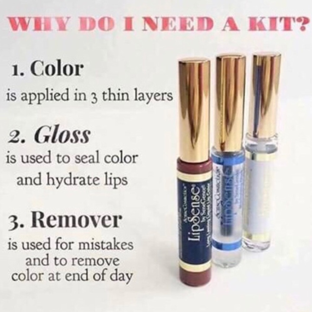 Lipsense Starter Kit Vegan Smudge Proof Lips